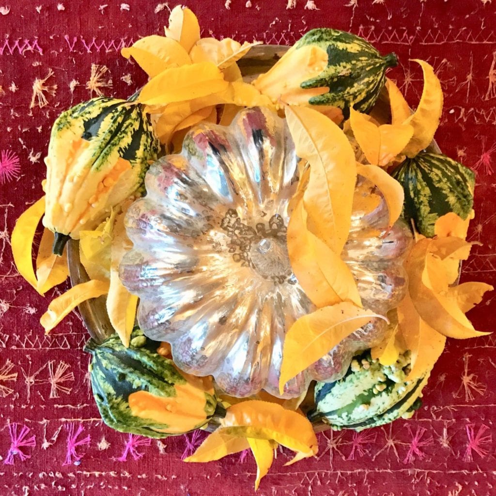 glass pumpkin gourds natural table decor