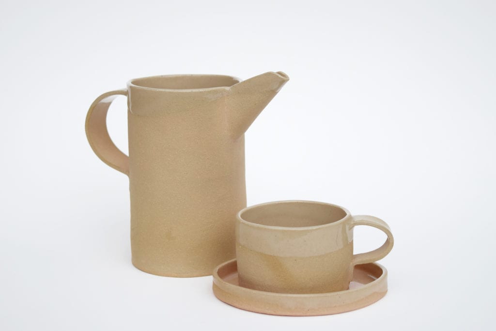 barro ceramic mug and pitcher