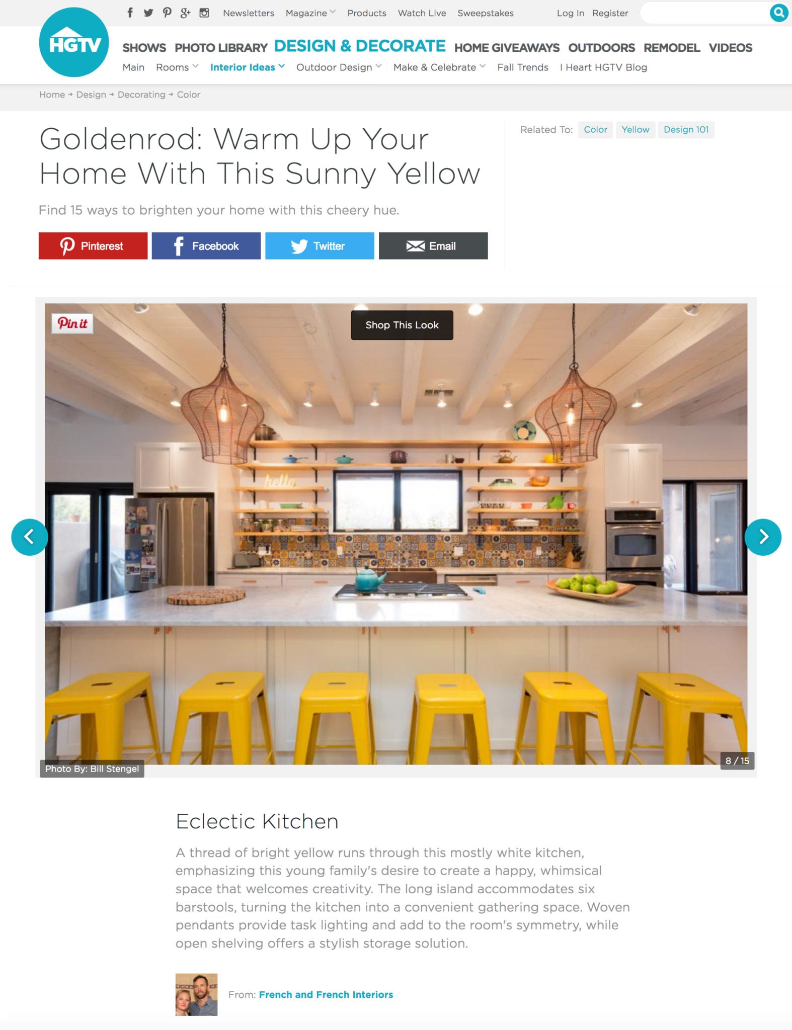 Goldenrod hgtv magazine golden rod article featuring french and french interiors