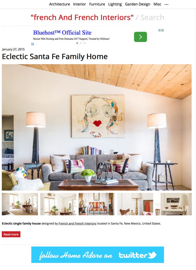 Eclectic Santa Fe Family Home home adore article featuring french and french interiors