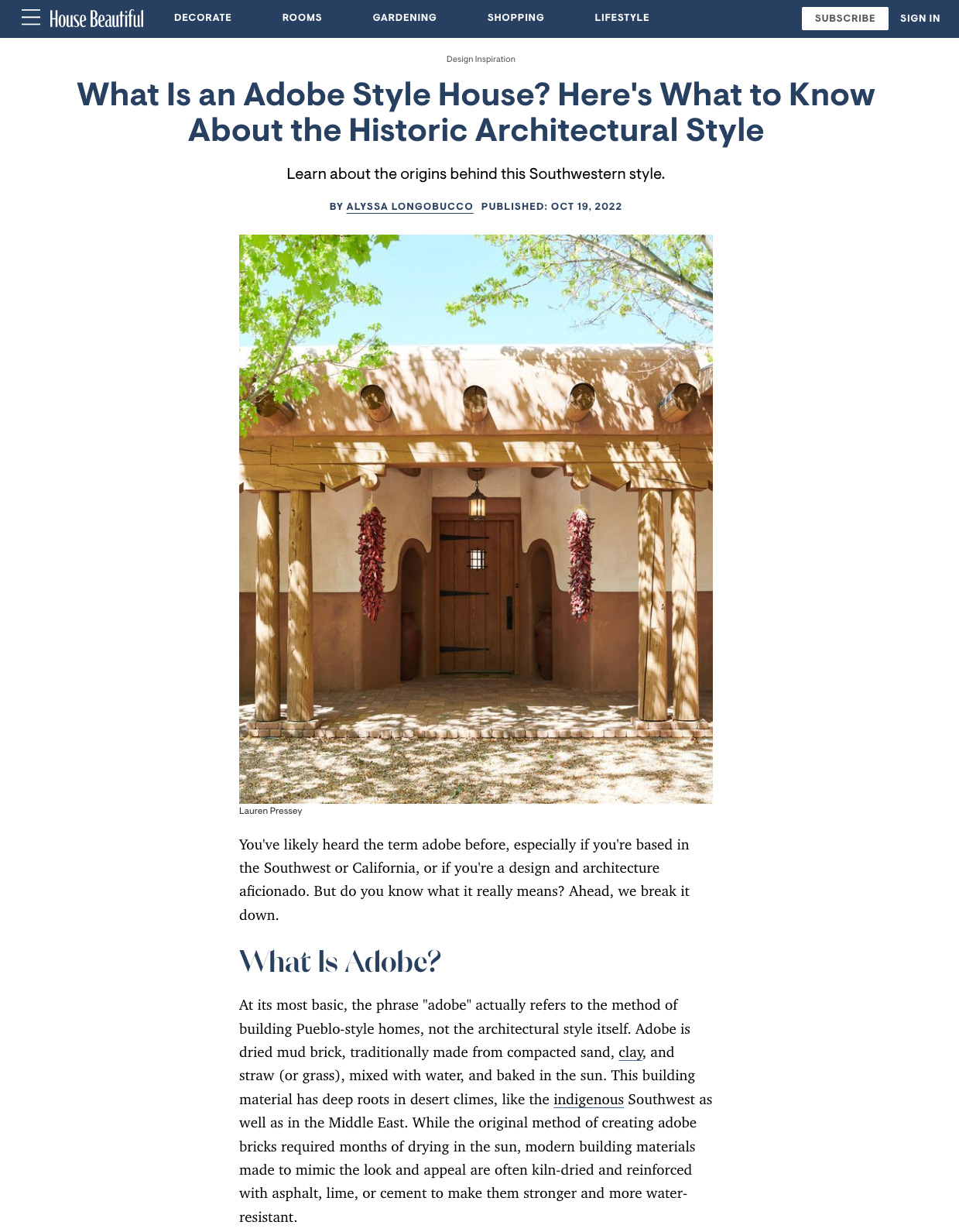 This historic architectural Adobe style house building's material has deep roots in desert climes, like the indigenous Southwest as well as in the Middle East.